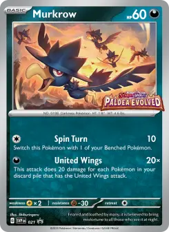 Murkrow — Scarlet & Violet Black Star Promos #21