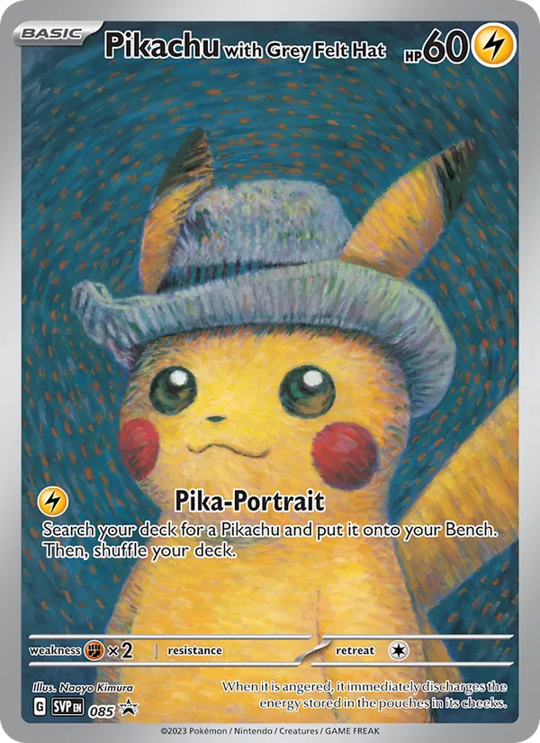 Pikachu with Grey Felt Hat 85 — the dearest card in Regulation G, the biggest regulation mark