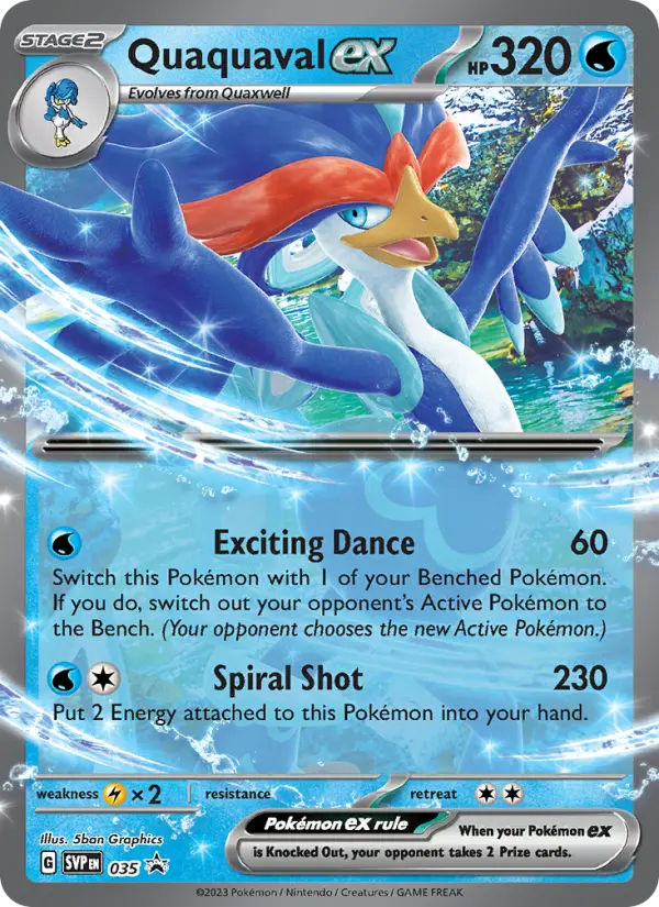 Quaquaval ex 35 — Scarlet & Violet Black Star Promos 35, Holofoil finish