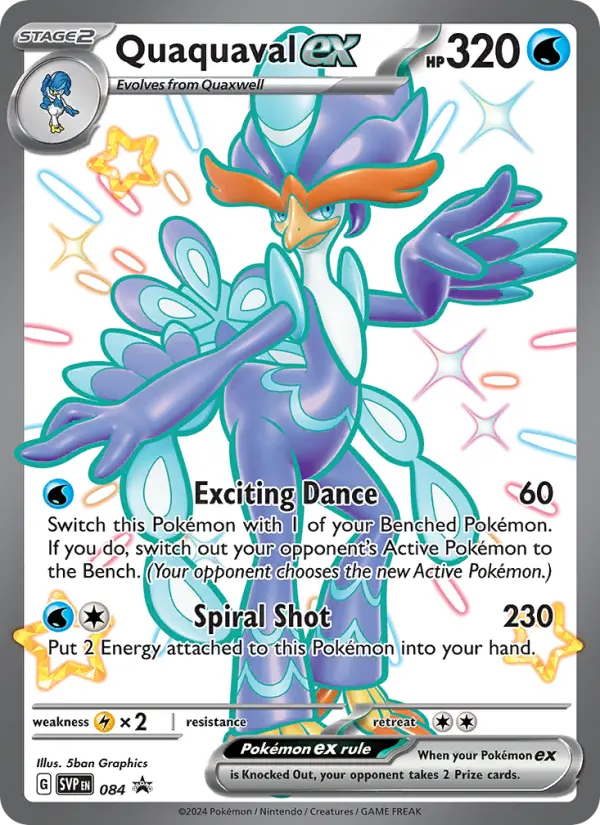 Quaquaval ex 84 — Scarlet & Violet Black Star Promos 84, Holofoil finish