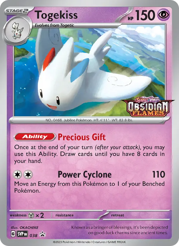 Togekiss 38 card from Scarlet & Violet Black Star Promos