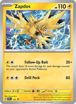 Zapdos — Scarlet & Violet Black Star Promos #157