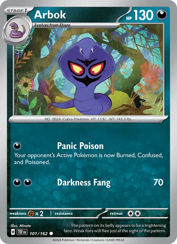 Arbok 101 card from Temporal Forces