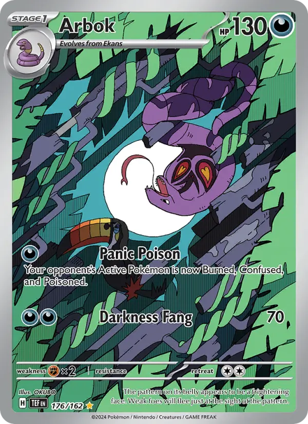 Arbok 176 card from Temporal Forces