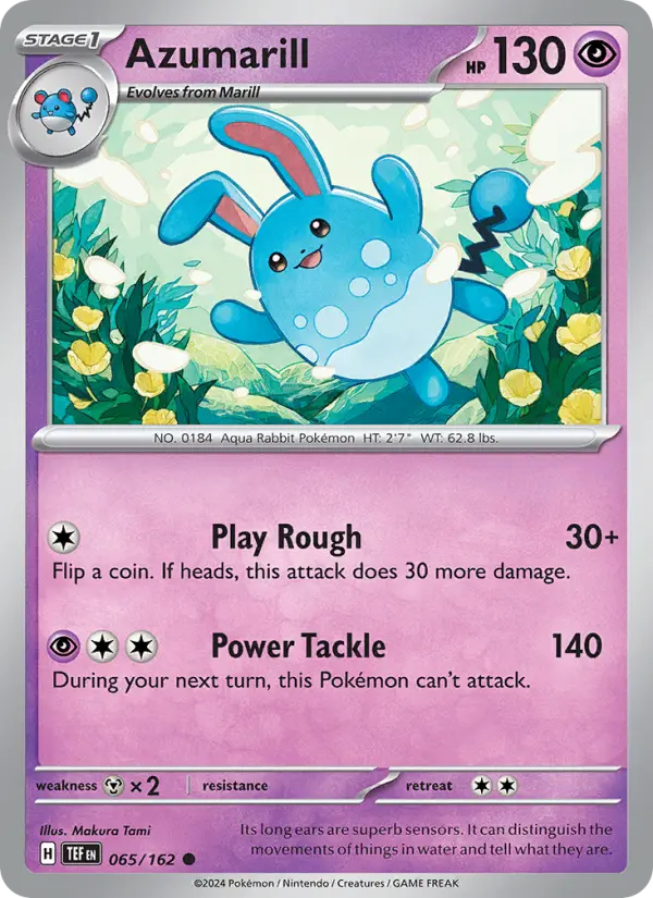 Azumarill 65 card from Temporal Forces