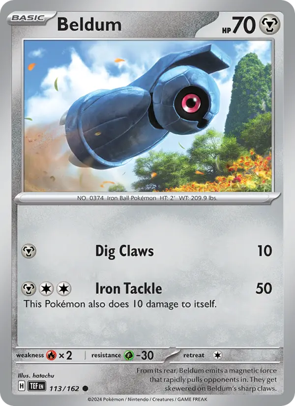 Beldum 113 card from Temporal Forces