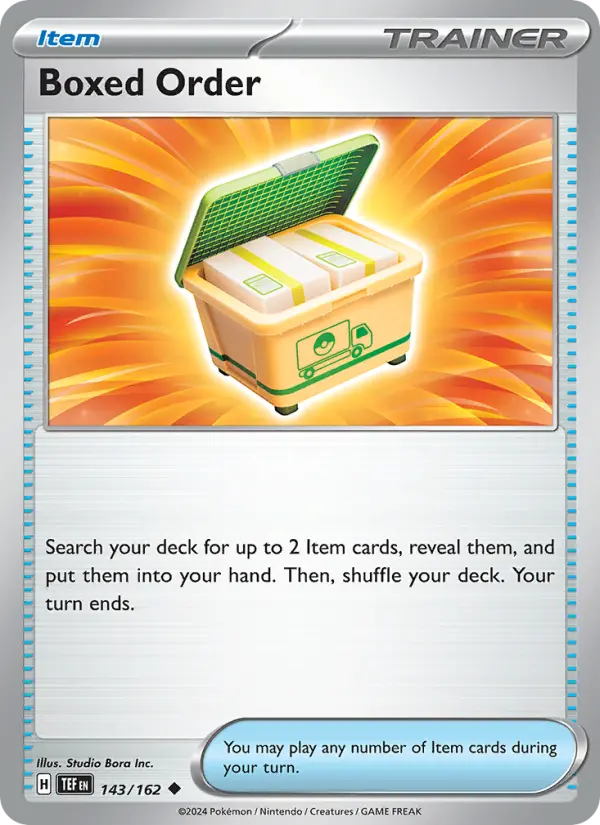 Boxed Order 143 — Temporal Forces 143, Normal finish