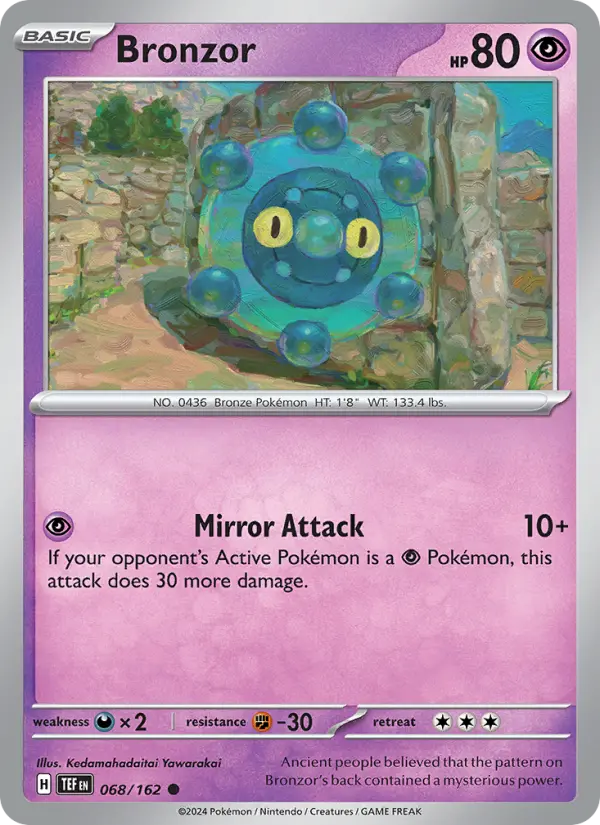 Bronzor 68 card from Temporal Forces