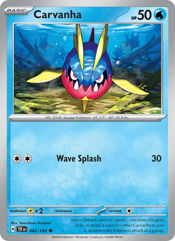 Carvanha 42 card from Temporal Forces