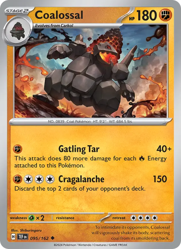 Coalossal 95 card from Temporal Forces