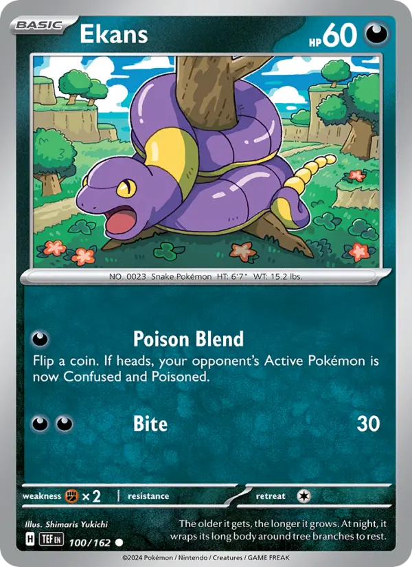 Ekans 100 card from Temporal Forces