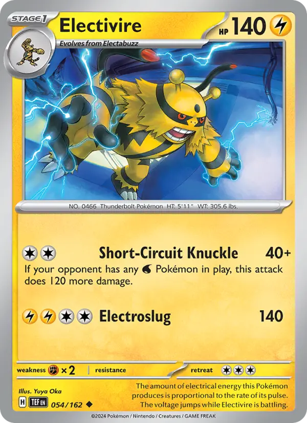 Electivire 54 card from Temporal Forces