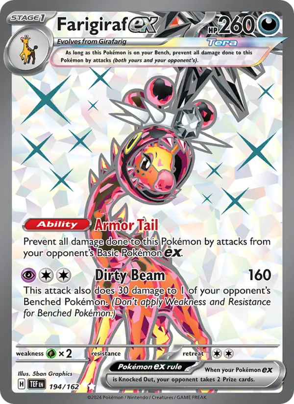 Farigiraf ex 194 — Temporal Forces 194, Holofoil finish