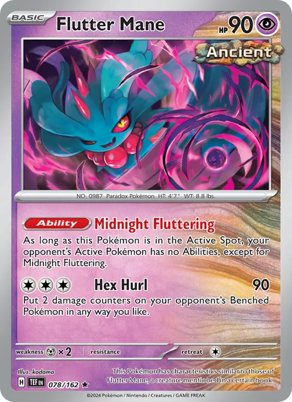 Flutter Mane 78 — Temporal Forces 78, Holofoil finish