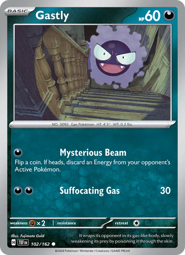 Gastly 102 card from Temporal Forces