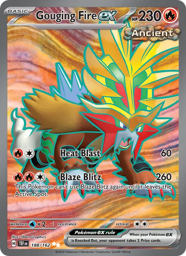 Gouging Fire ex 188 card from Temporal Forces