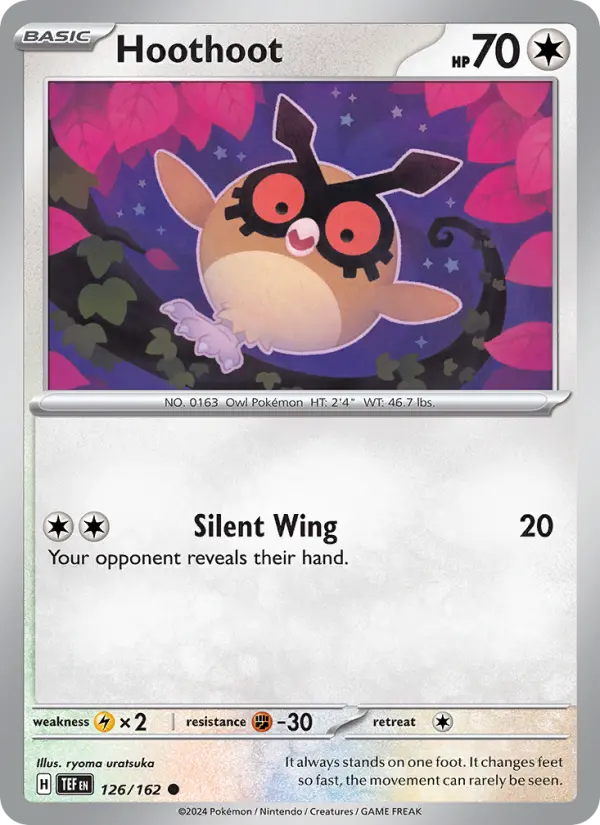 Hoothoot 126 card from Temporal Forces