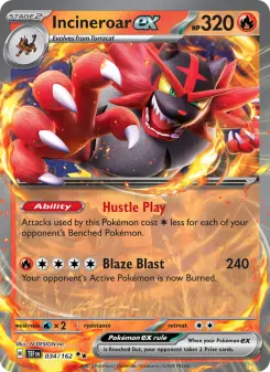 Incineroar ex — Temporal Forces 34