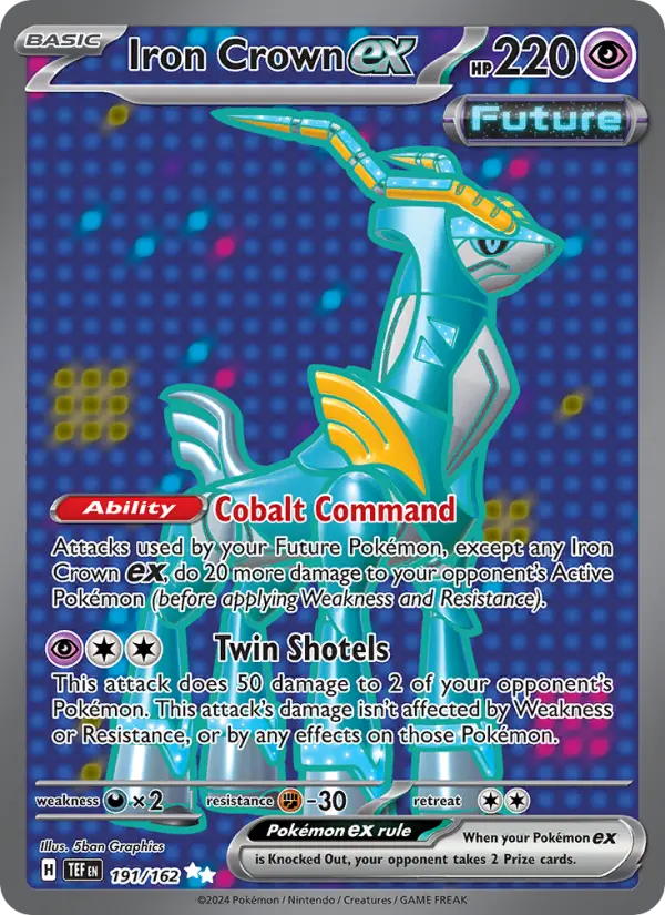Iron Crown ex 191 card from Temporal Forces