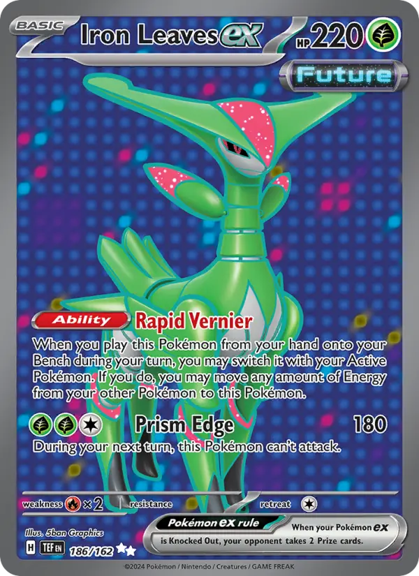 Iron Leaves ex 186 card from Temporal Forces