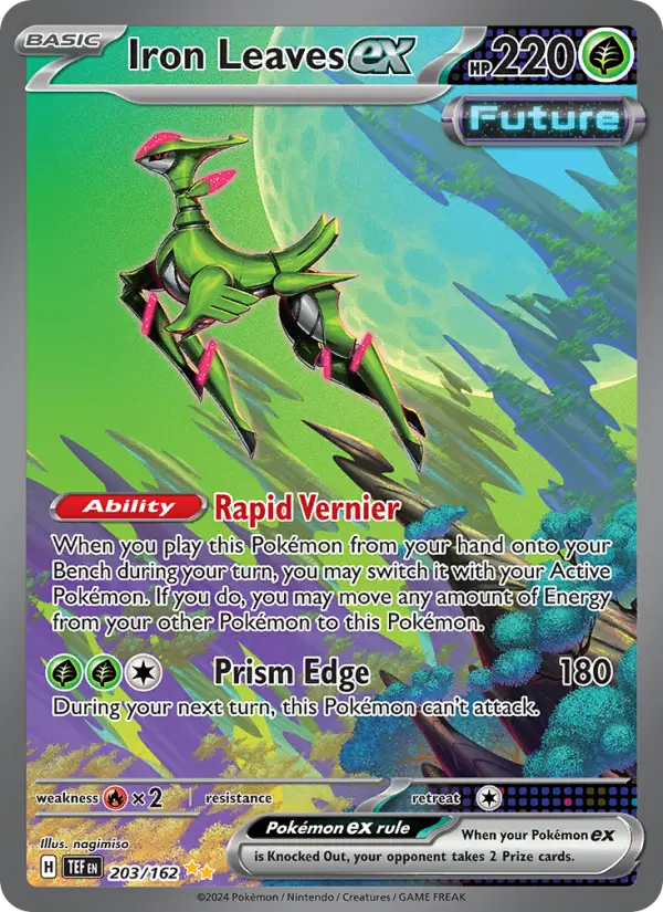 Iron Leaves ex 203 card from Temporal Forces