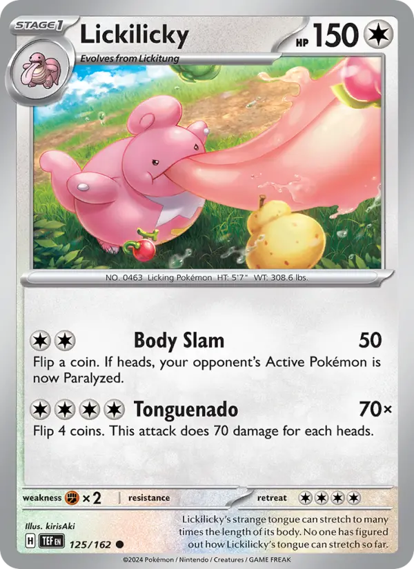 Lickilicky 125 card from Temporal Forces