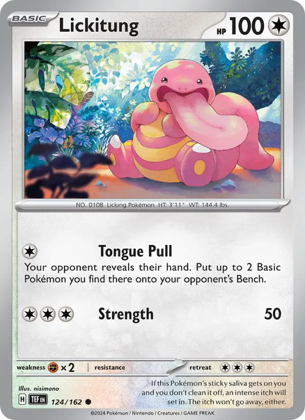 Lickitung 124 — Temporal Forces 124, Normal finish