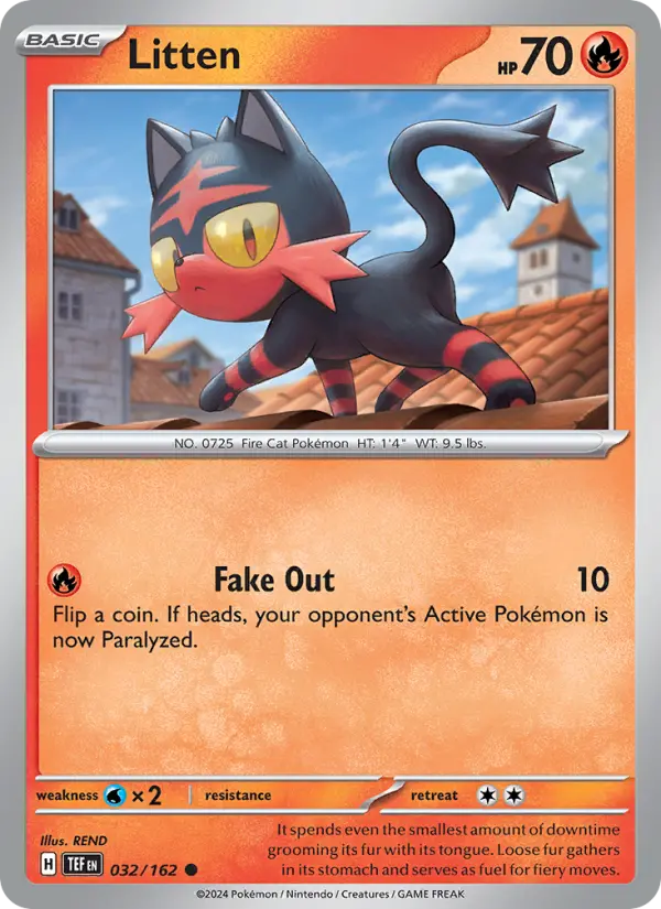 Litten 32 card from Temporal Forces