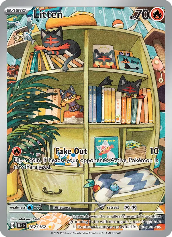 Litten 167 card from Temporal Forces