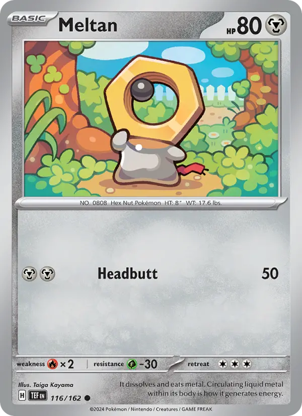 Meltan 116 card from Temporal Forces