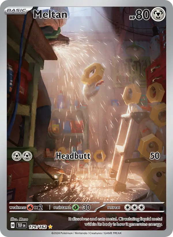 Meltan 179 — Temporal Forces 179, Holofoil finish