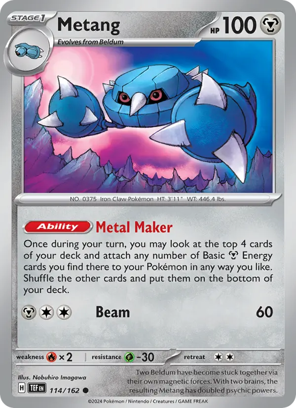 Metang 114 — Temporal Forces 114, Normal finish