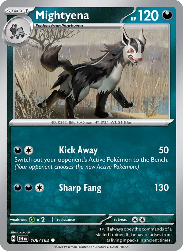 Mightyena 106 card from Temporal Forces