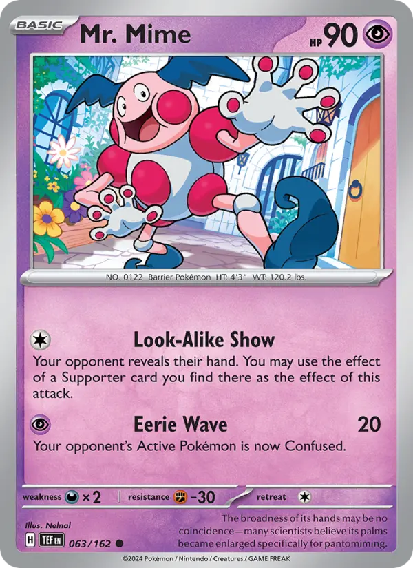 Mr. Mime 63 — Temporal Forces 63, Normal finish