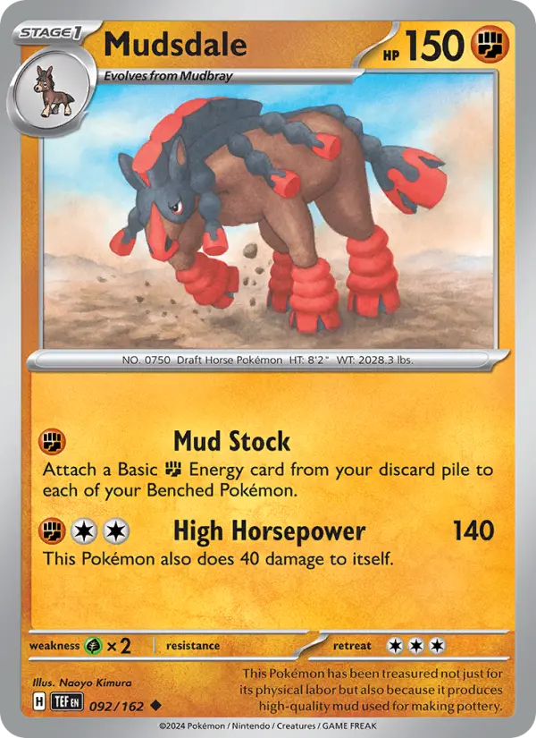 Mudsdale 92 card from Temporal Forces