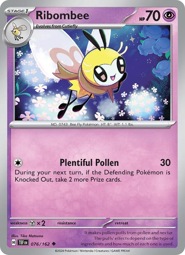 Ribombee 76 card from Temporal Forces
