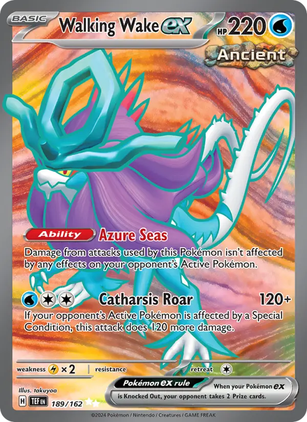 Walking Wake ex 189 card from Temporal Forces