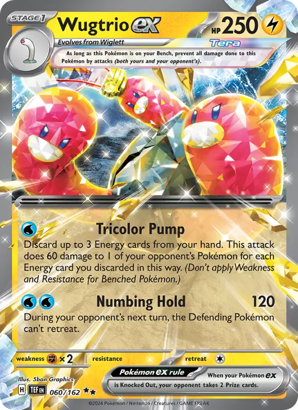 Wugtrio ex 60 card from Temporal Forces