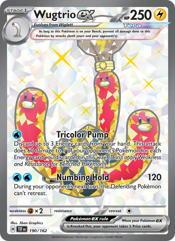 Wugtrio ex 190 card from Temporal Forces