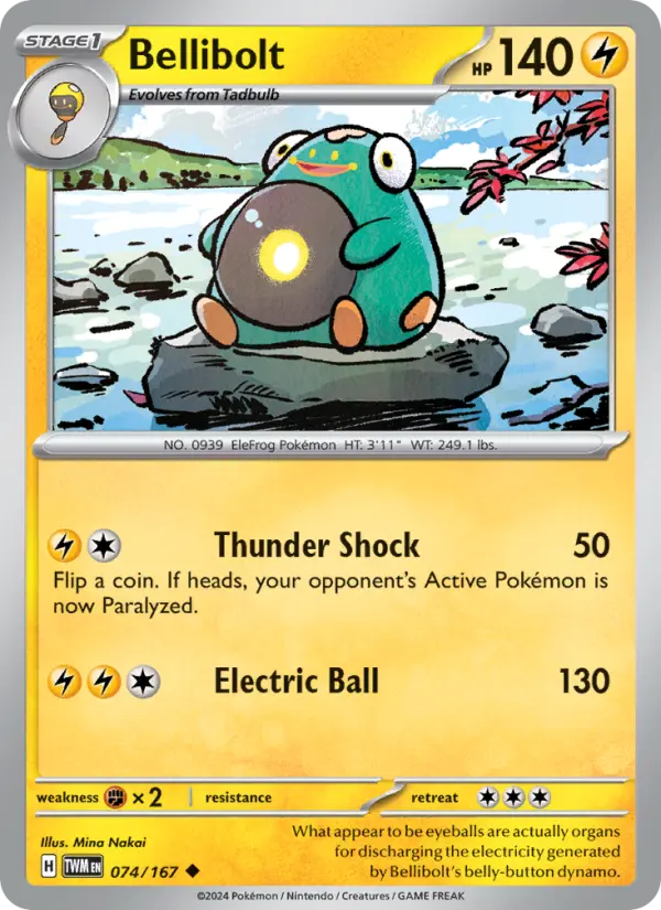 Bellibolt 74 card from Twilight Masquerade