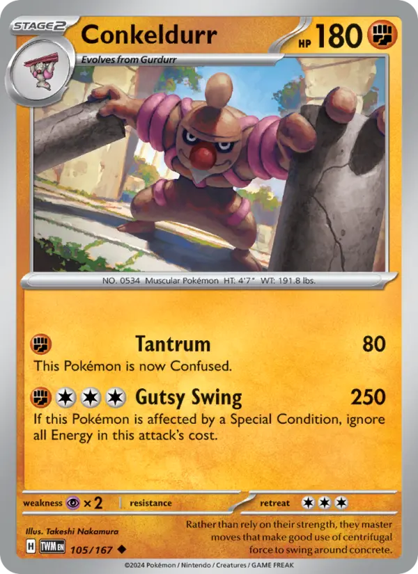 Conkeldurr 105 card from Twilight Masquerade