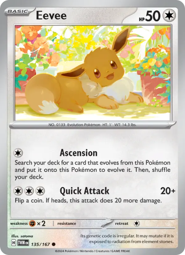 Eevee 135 — Twilight Masquerade 135, Normal finish