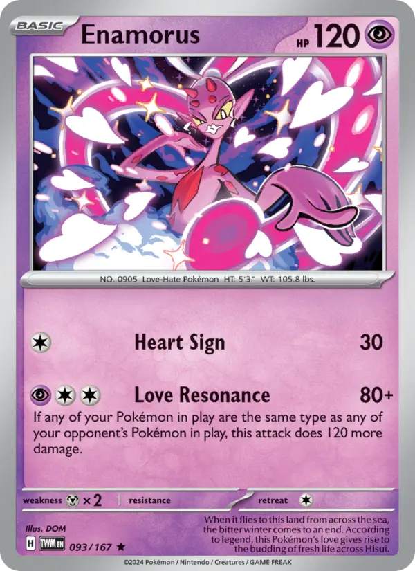 Enamorus 93 — Twilight Masquerade 93, Holofoil finish
