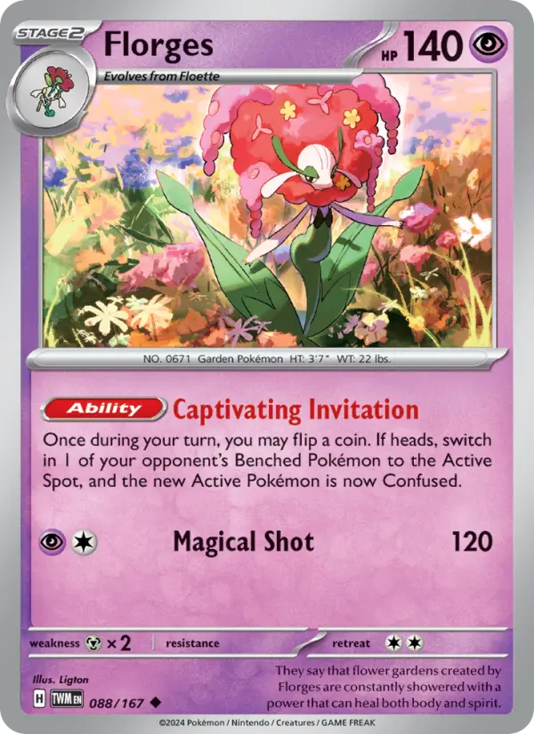 Florges 88 — Twilight Masquerade 88, Normal finish