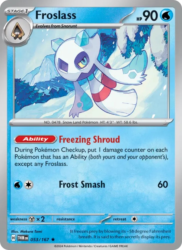 Froslass 53 — Twilight Masquerade 53, Holofoil finish