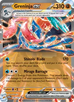 Greninja ex — Twilight Masquerade #106