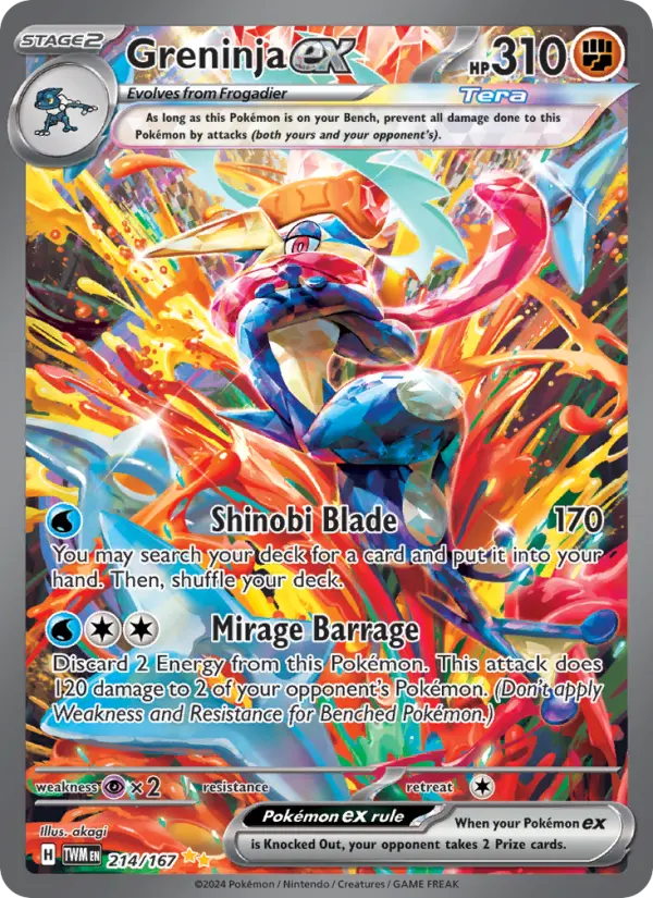 Greninja ex 214 — the most expensive Twilight Masquerade card