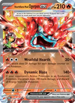 Hearthflame Mask Ogerpon ex — Twilight Masquerade #40