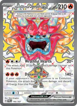 Hearthflame Mask Ogerpon ex — Twilight Masquerade #192