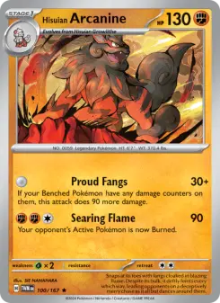 Hisuian Arcanine — Twilight Masquerade #100